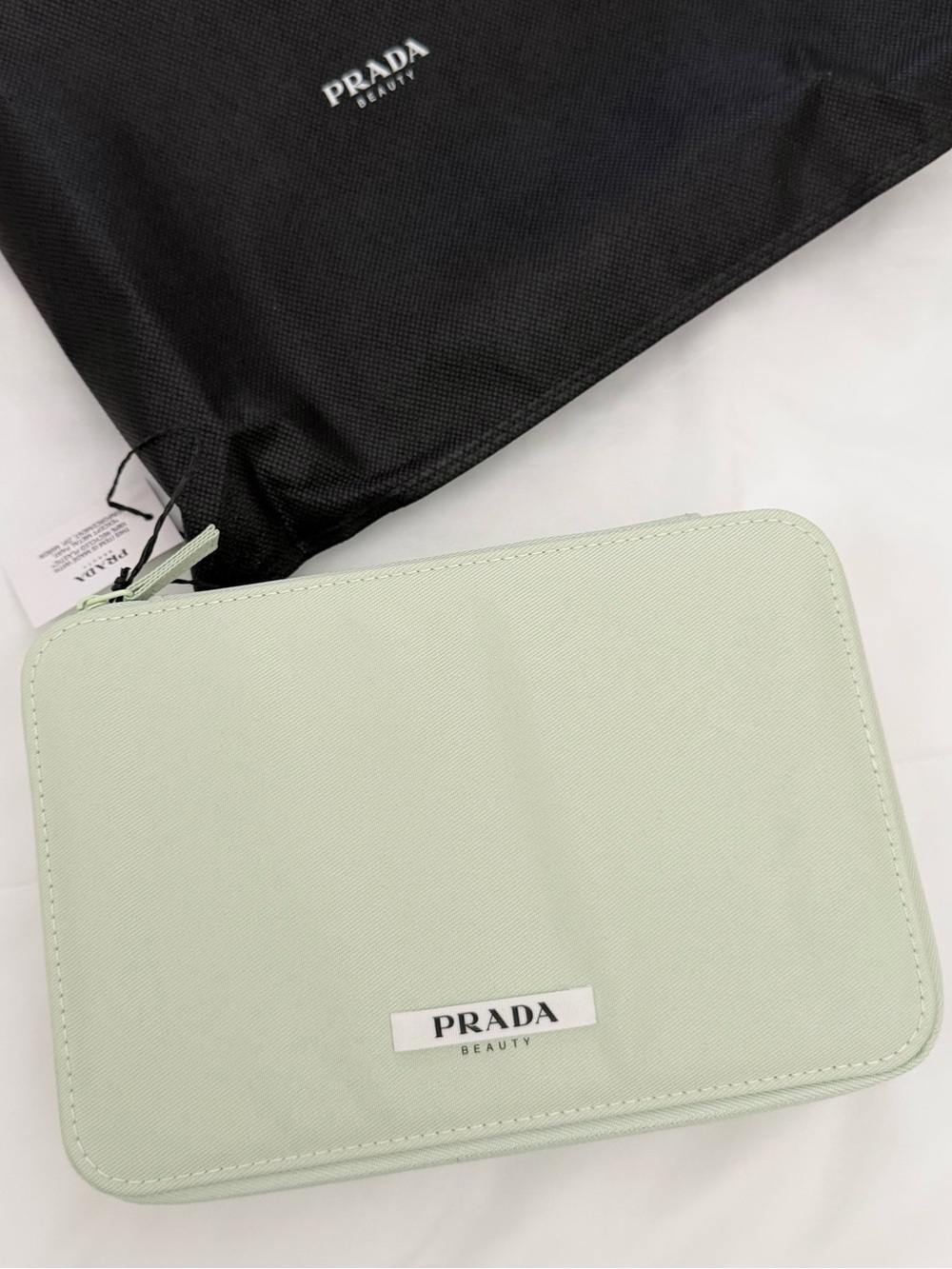 NWT Prada Green Vanity Case